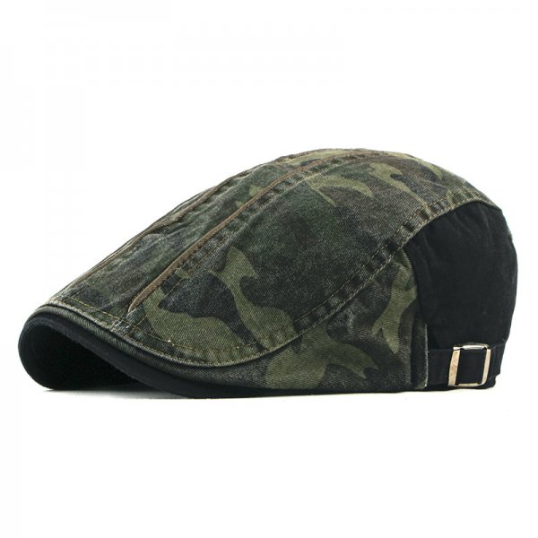 Camouflage Beret Hat Men's Wash Cap