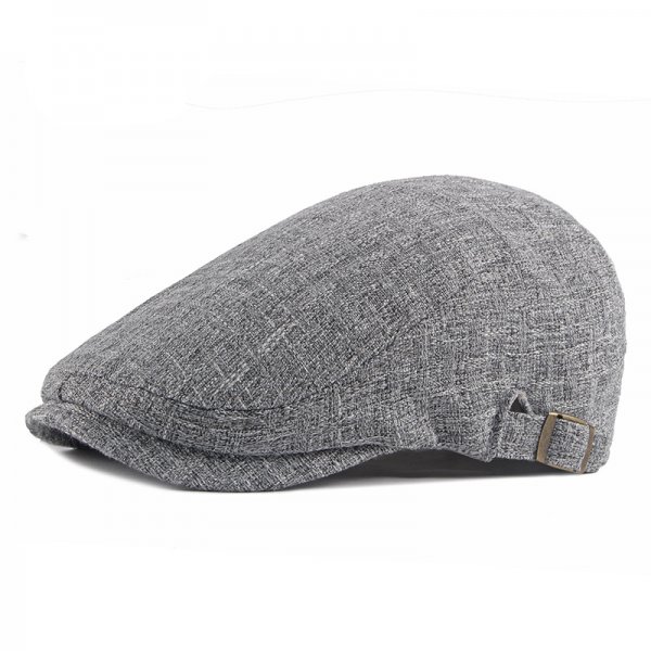 New Style Hat British Retro Cotton And Linen Beret Casual