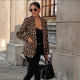 Leopard Print Suit Coat Top Ins