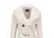 Woolen Coat Mid Length Women's Trench Coat With Large Fur