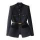 Mid-length Waist Slimming Overcoat Shoulder Women's Clothing