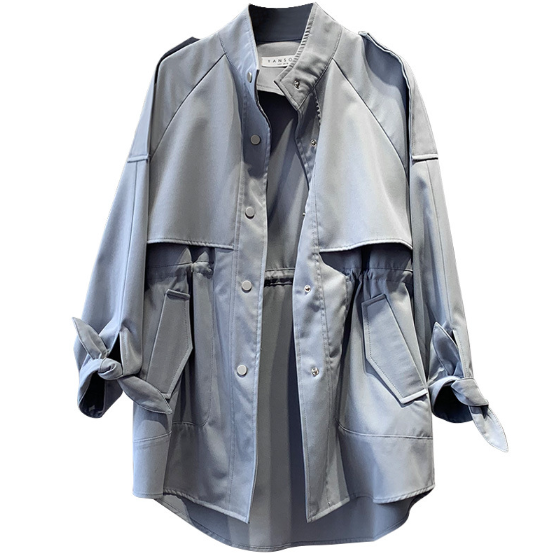 Women's loose slimming coat trench coat