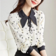 French Style Elegant Retro Heart Floral Shirt