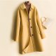 Mid-length women's woolen coat trench coat