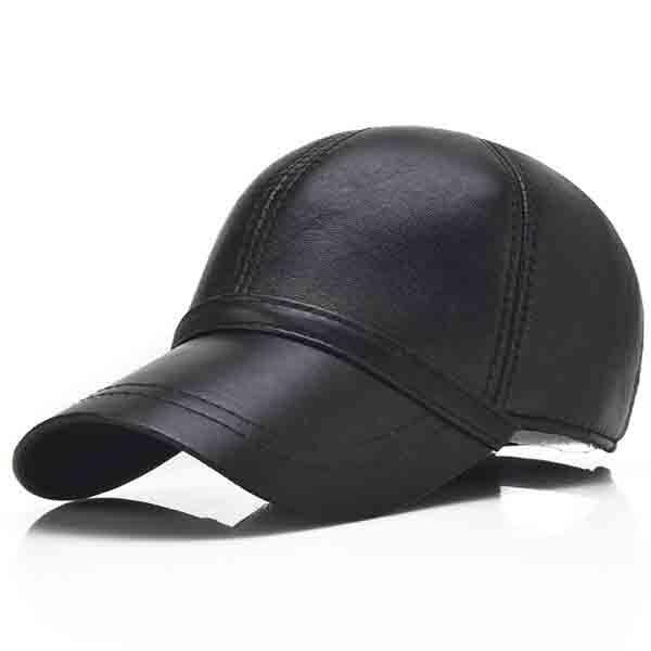 Men's Sheepskin Light Board Baseball Hat