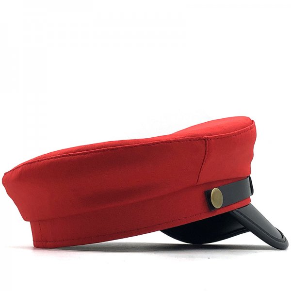 British Vintage Beret PU Leather For Men