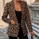 Leopard Print Suit Coat Top Ins