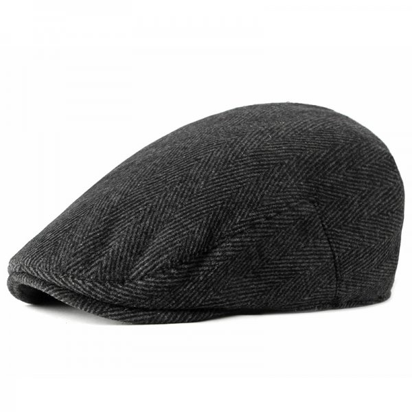 New Style Hat Male British Retro Woolen Beret Casual